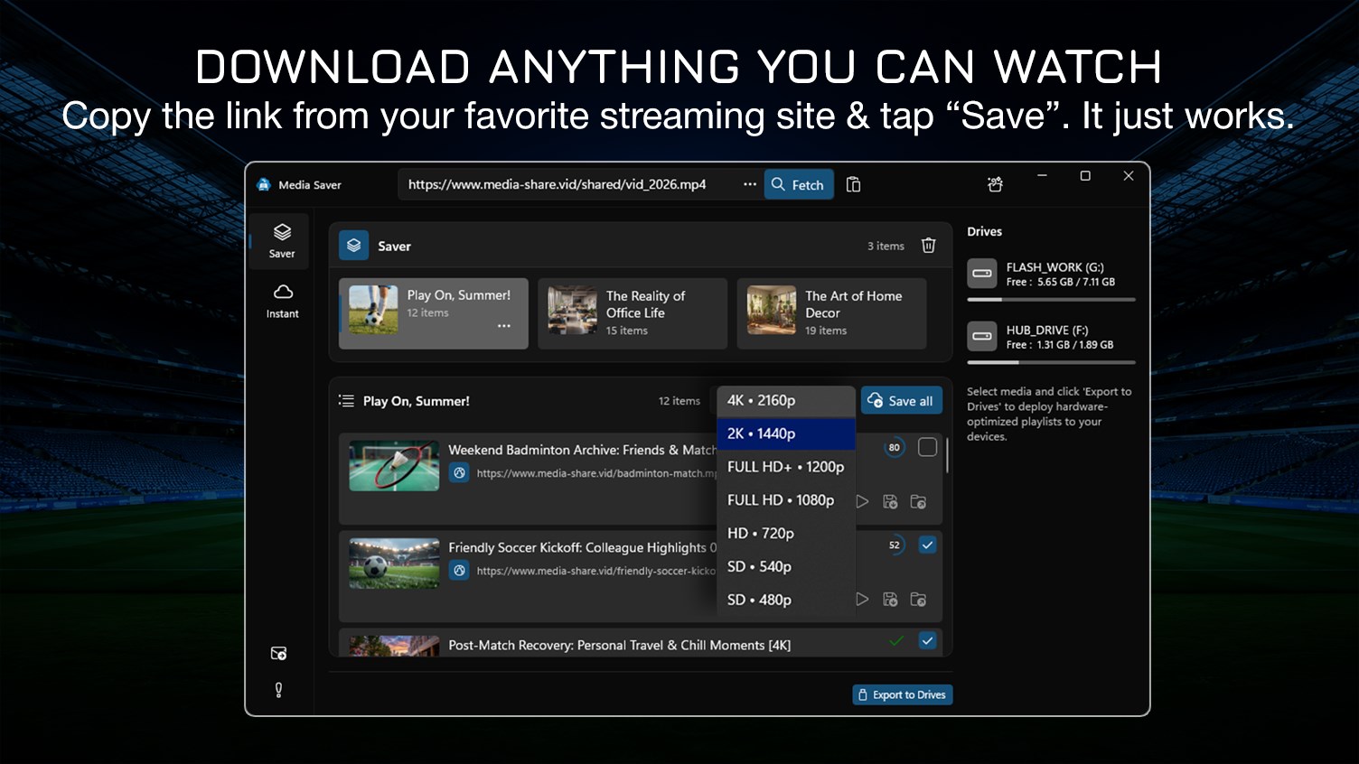 4K Video Downloader: Media Saver screenshot