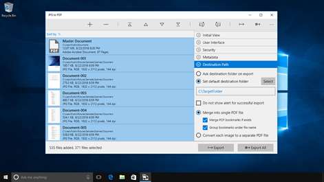 JPG to PDF : Export All Images into PDF Screenshots 2