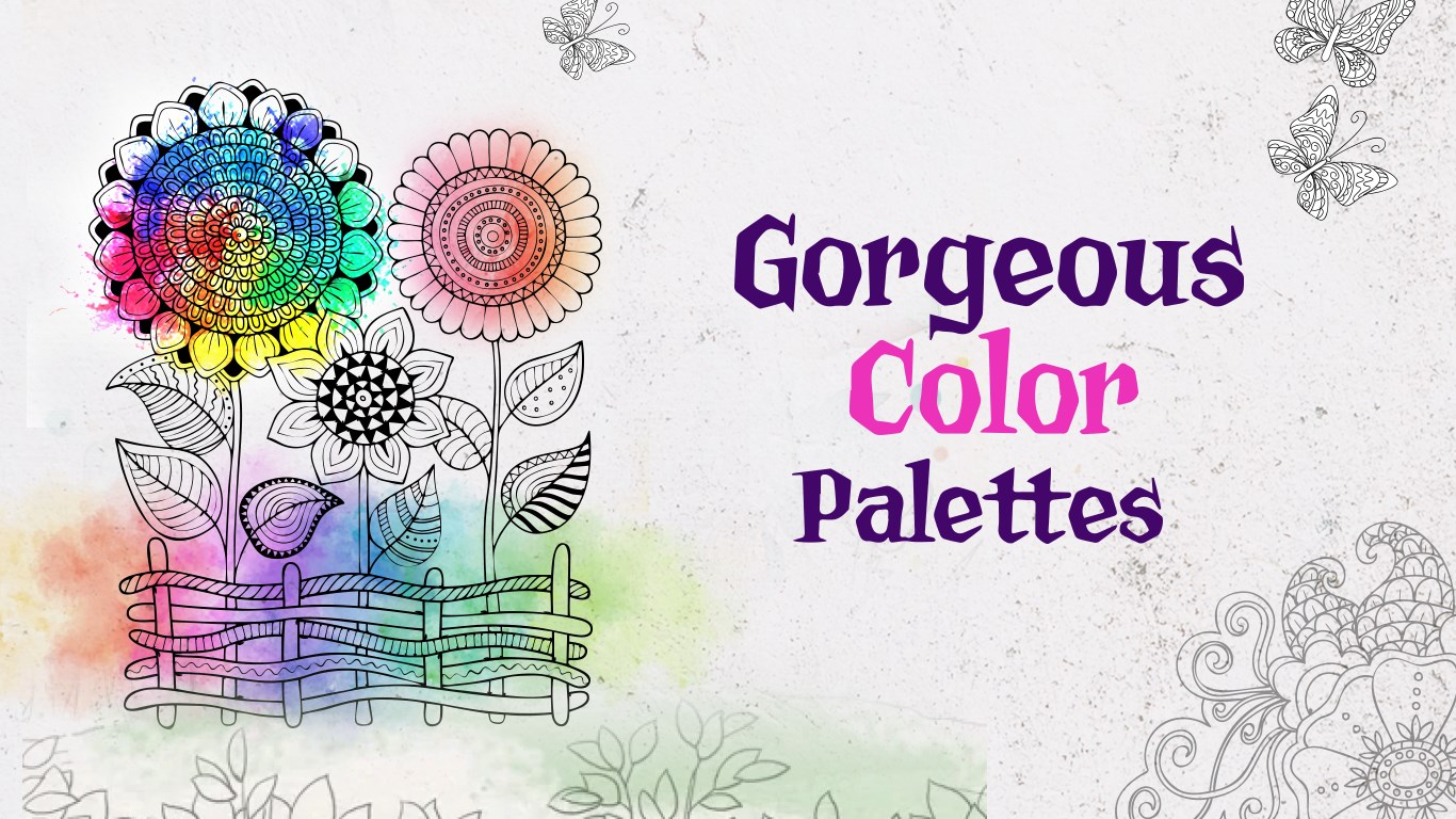 270 Adult color palettes ideas  color, adult coloring pages, coloring books