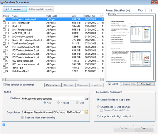 PDF Merger - PDFCool screenshot 2