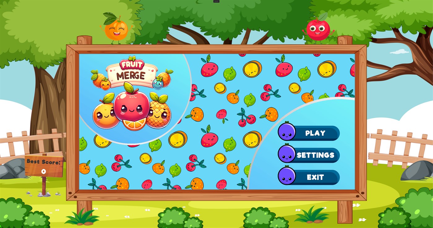 #1. Fruit Merge: Endlessly Fun! (Windows) By: Dino­