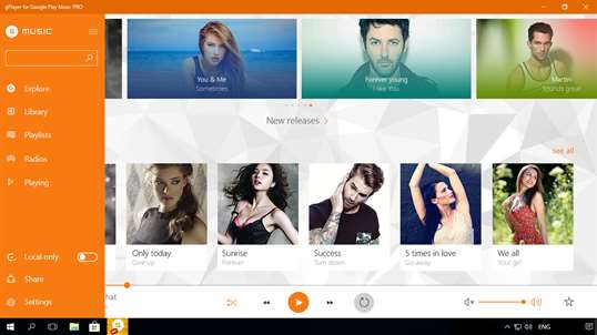 gPlayer for Google Play Music PRO screenshot 2