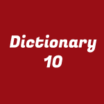 Dictionary 10