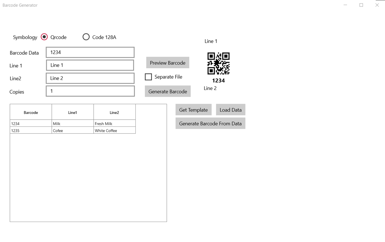 #1. BarcodeGenerator (Windows) By: MobiApps