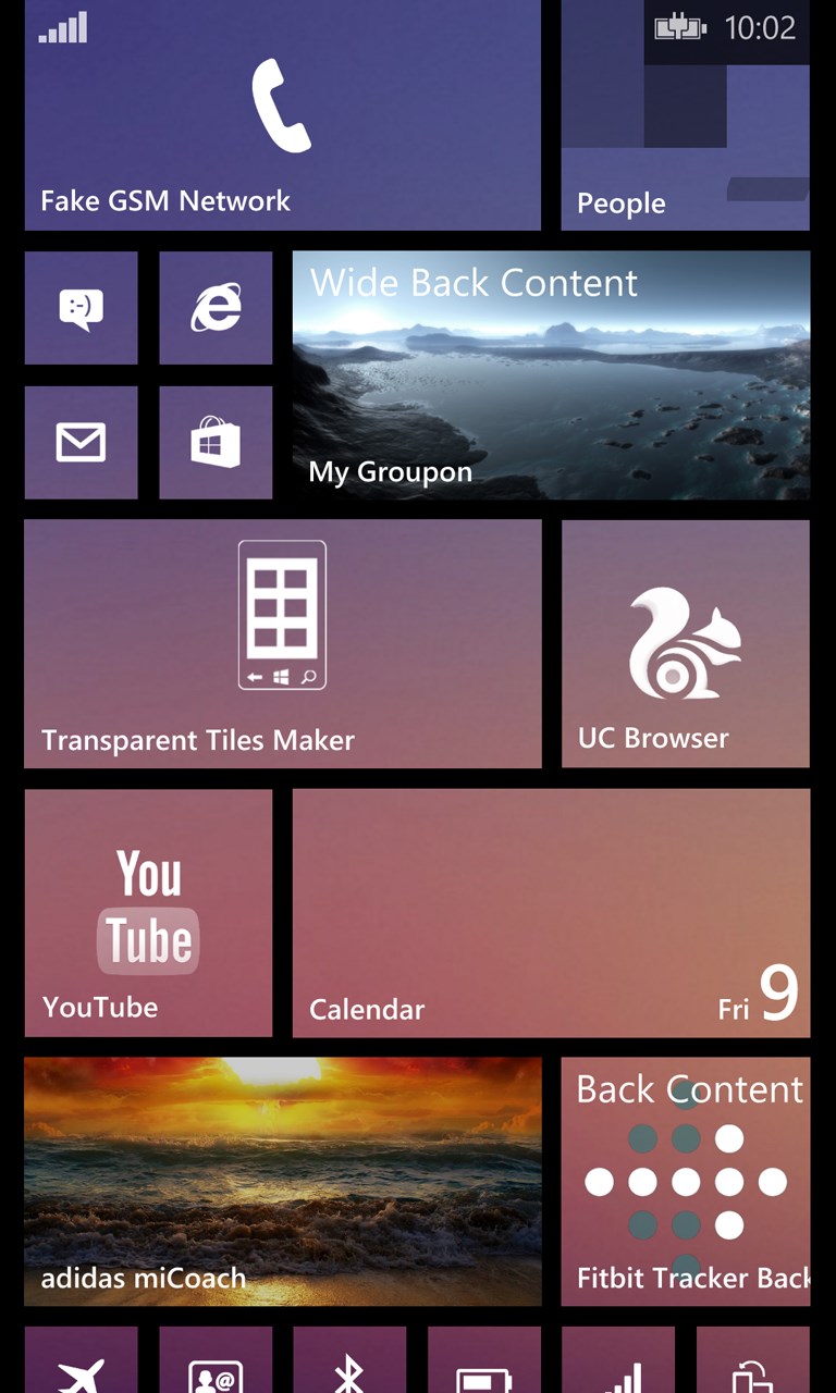 Transparent Tiles Maker for Windows 10 Mobile