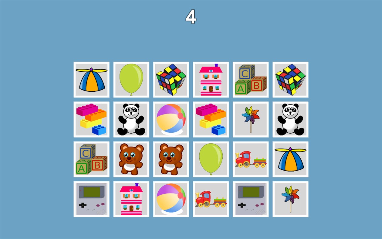 #5. Memory game - very fun (Windows) 由: Wagner Ponciano de Souza