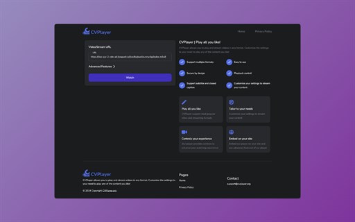 CVPlayer - Play Videos & Streams from Any Source