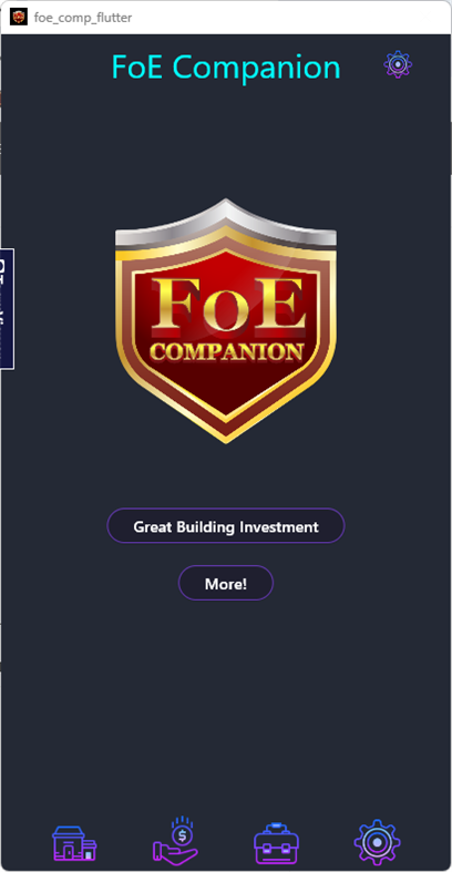 #1. FoE Companion (Windows) Podle: Dean Apps