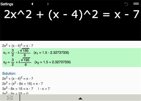 Quadratic Equations with Steps screenshot 4