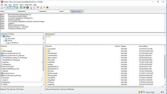DriveHQ Cloud FTP Server screenshot 9