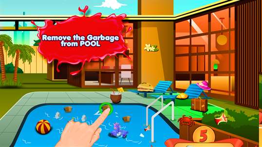 Kids Swimming Pool Repair - Clean Up The Pool For The Big Summer Party screenshot 3