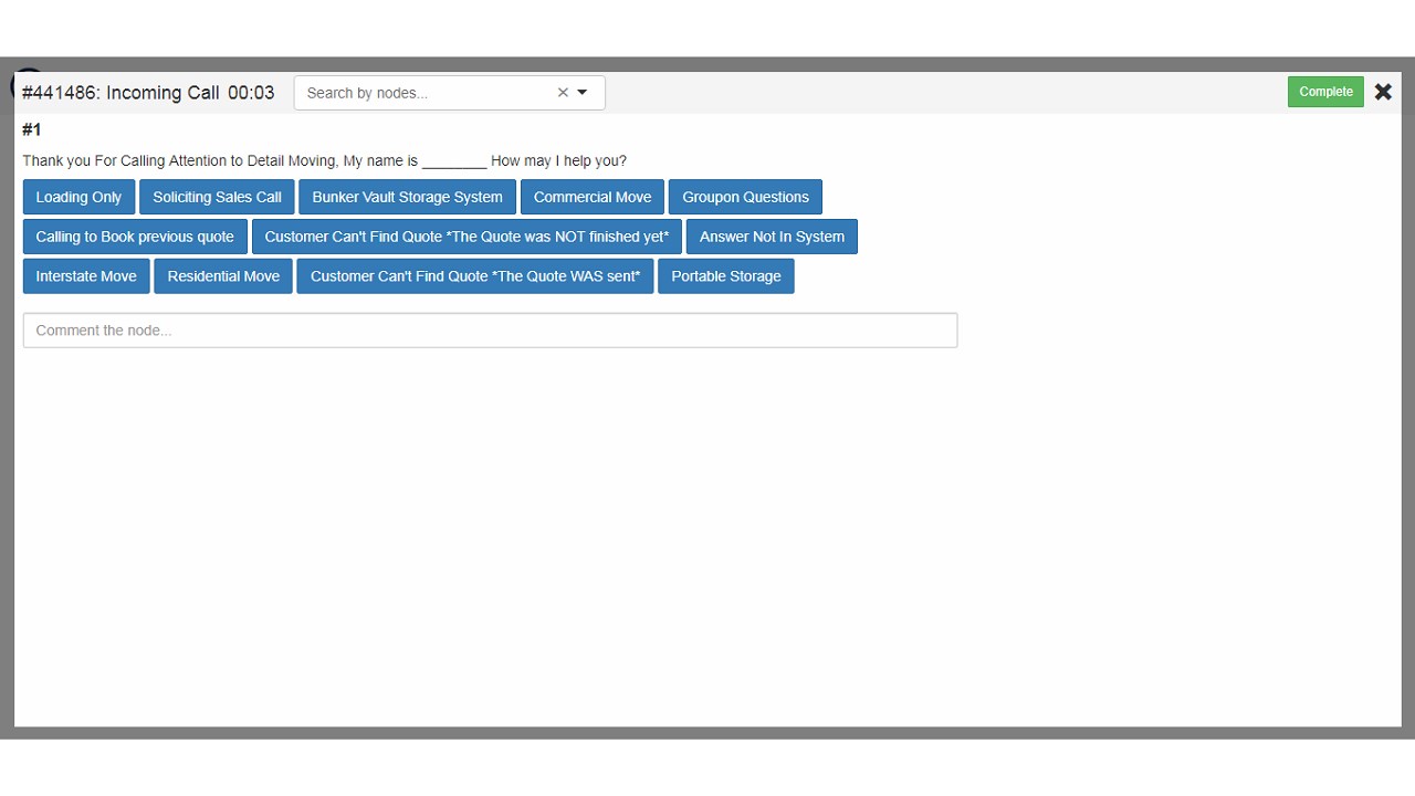 Snapshot 3 of SalesScript Prompter
