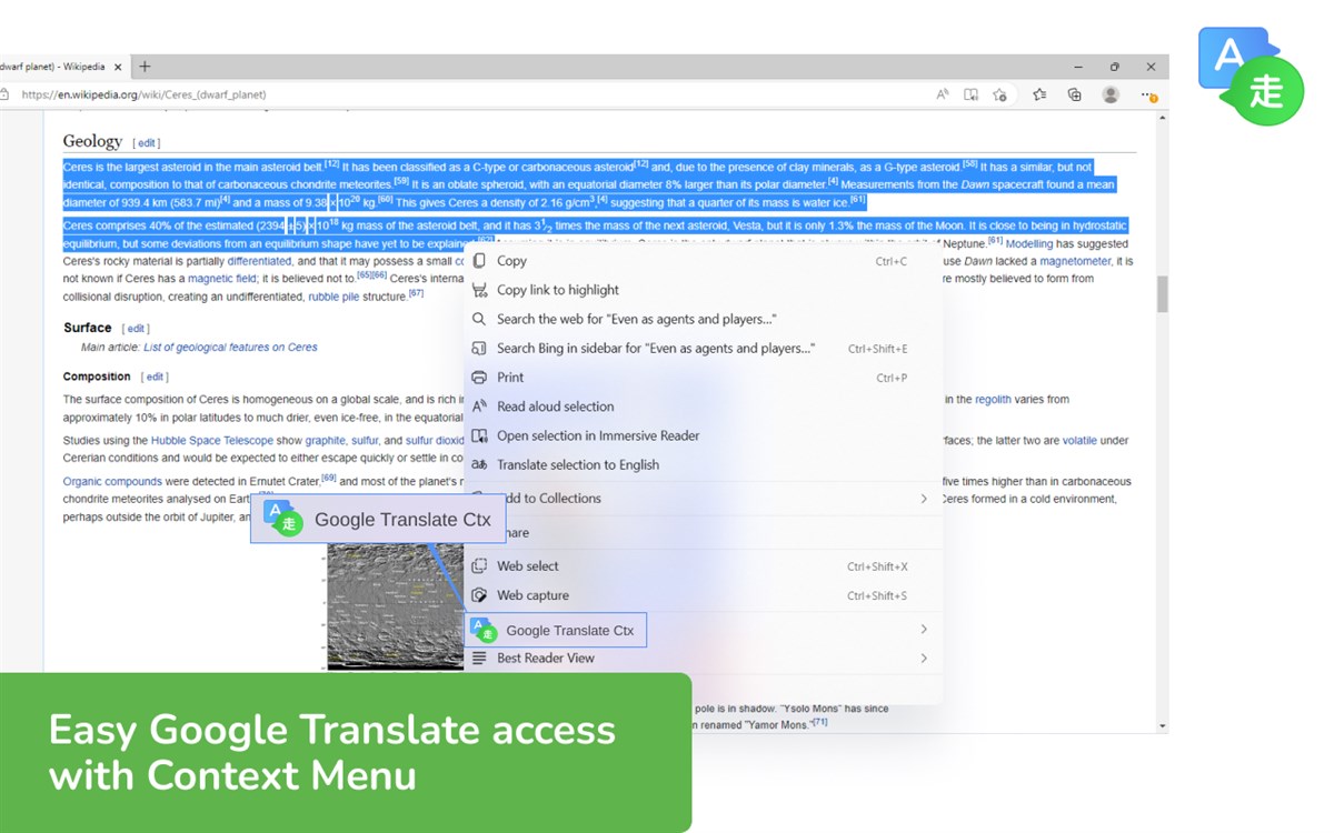 TransSloth - Quick Google Translate Access via Context Menu