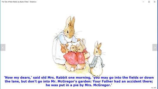 The Tale of Peter Rabbit, by Beatrix Potter - Slideshow screenshot 8