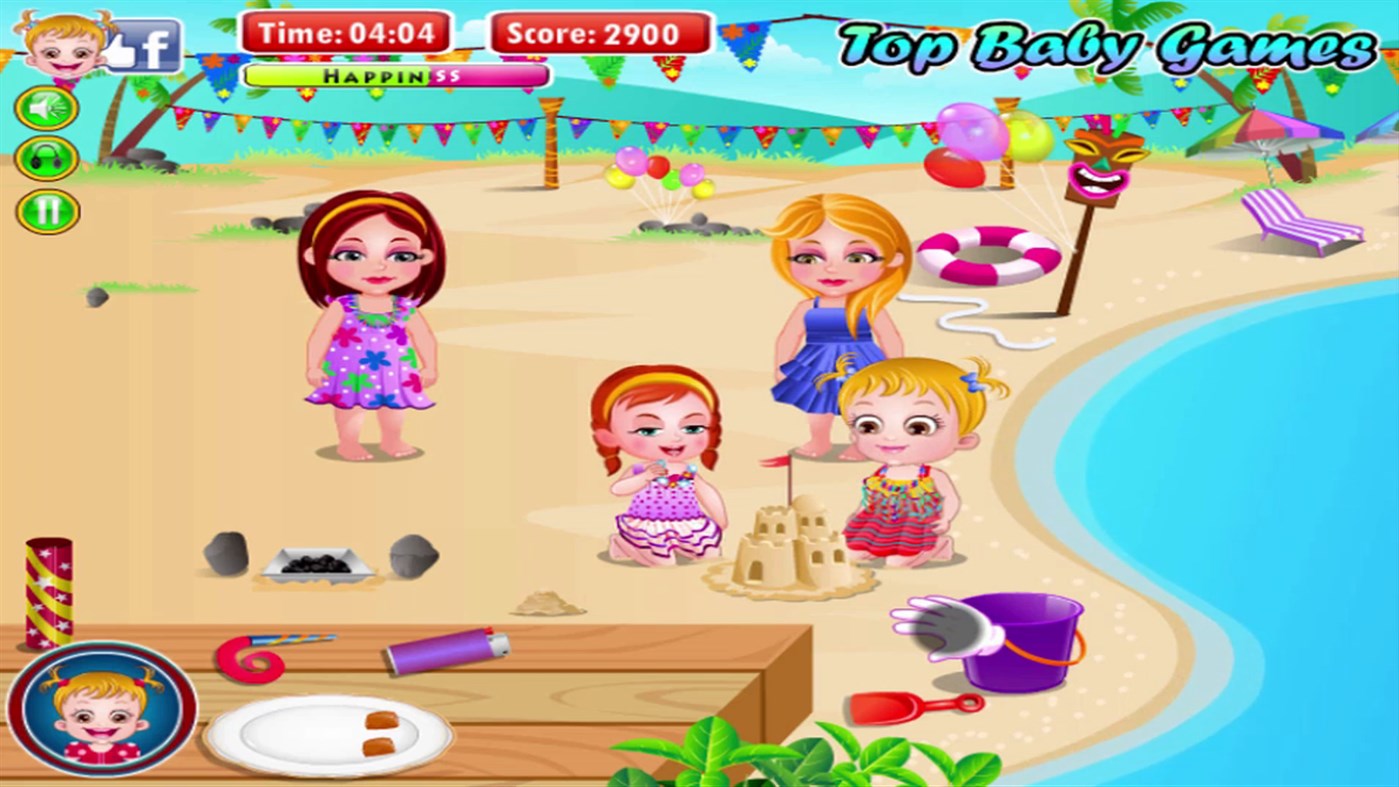 #5. Baby Hazel Beach Party (Windows) By: GameTab LLC