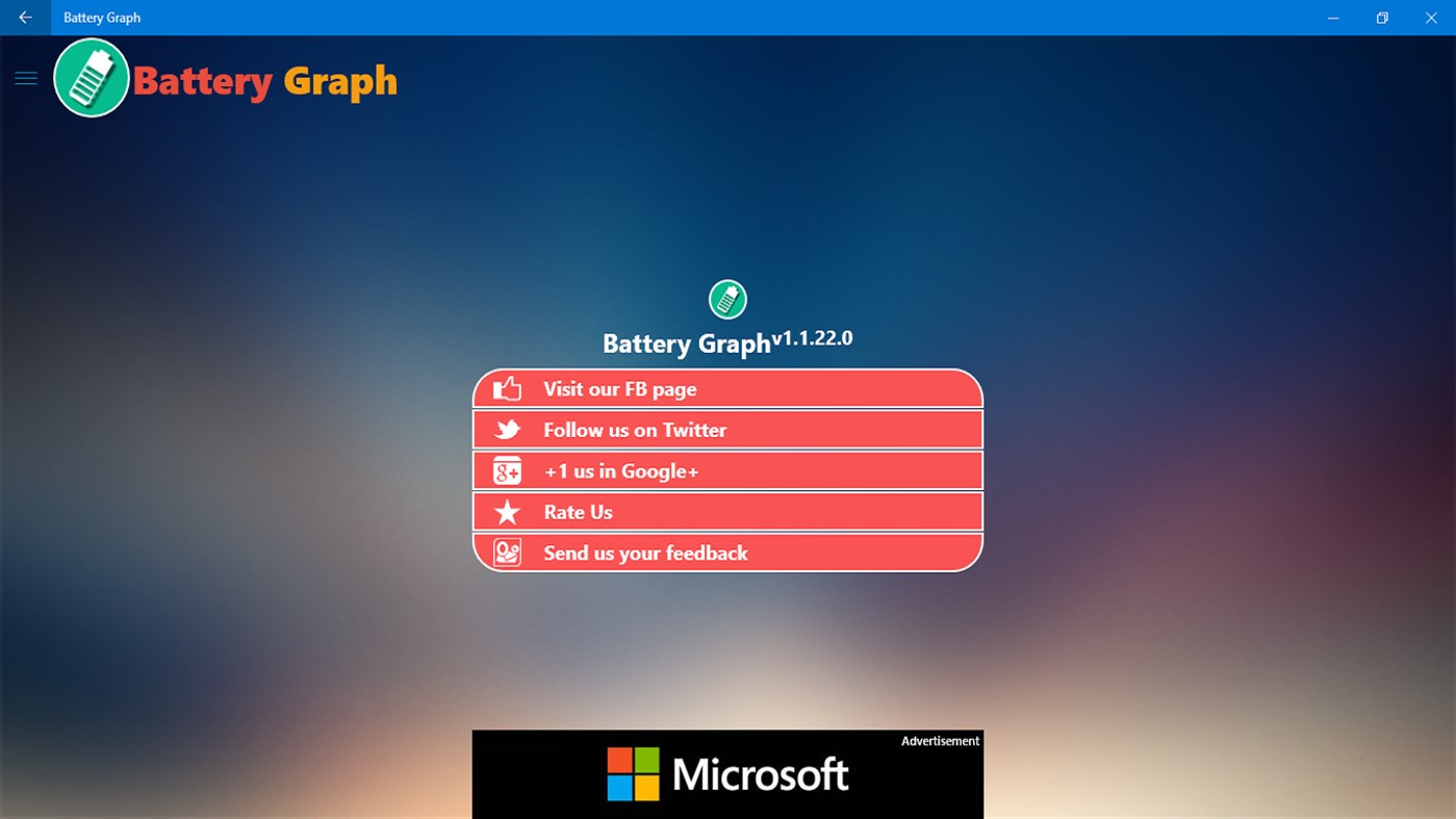 #4. Battery Graph (Windows) 由: Expression App Studio