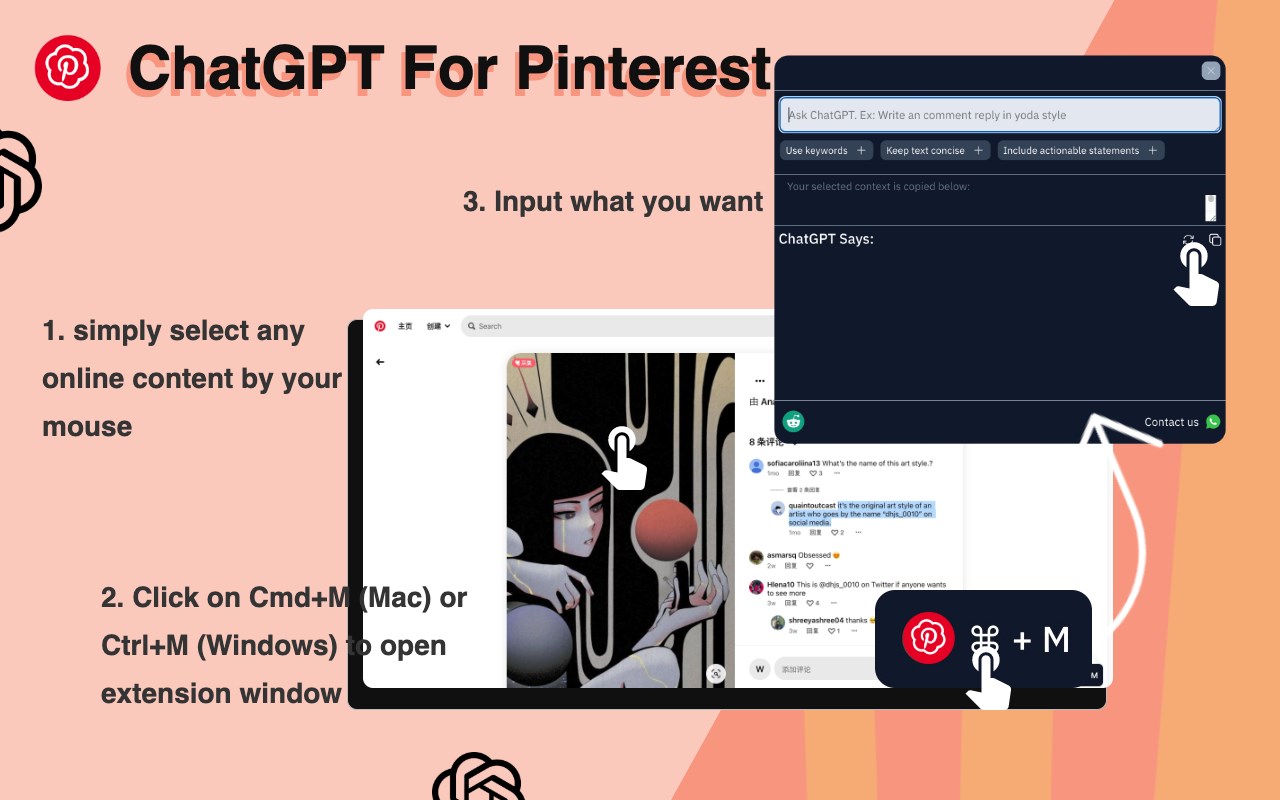 OpenAI Chat GPT For Pinterest™