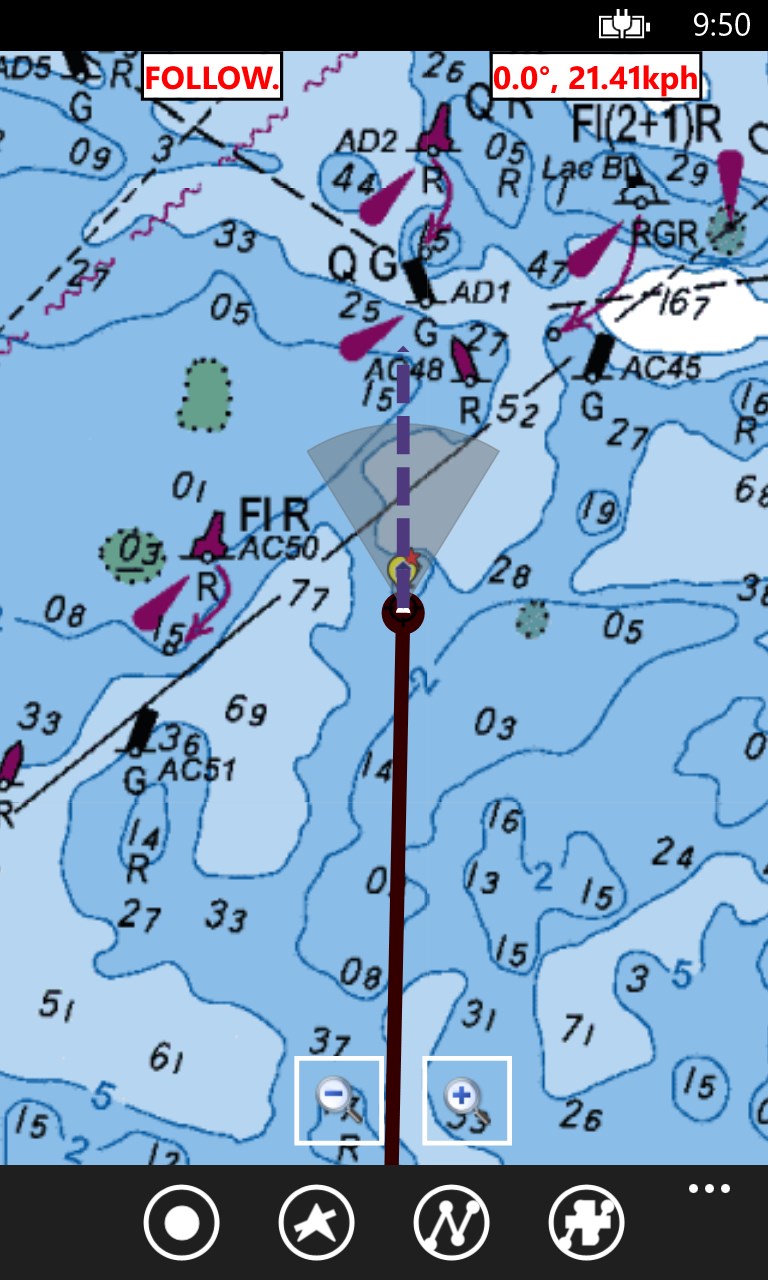Marine Navigation USA Lake Depth Maps for Windows 10 Mobile