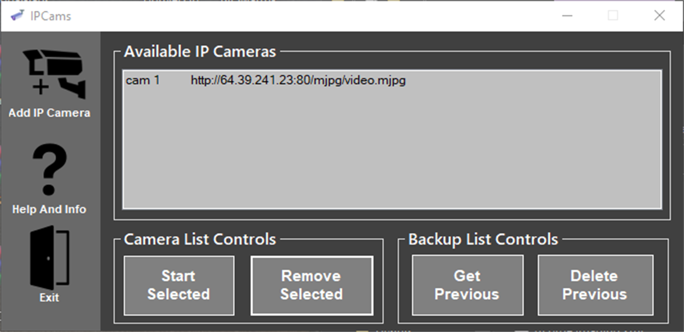 #1. IP Cams (Windows) By: Roast247