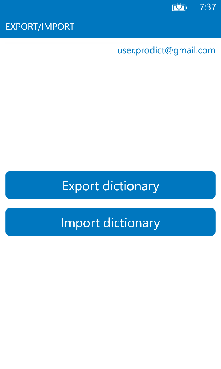 Captura 7 Swahili English dictionary ProDict Free windows