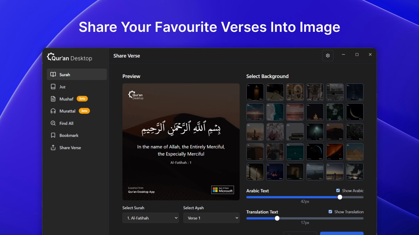 Qur'an Desktop screenshot