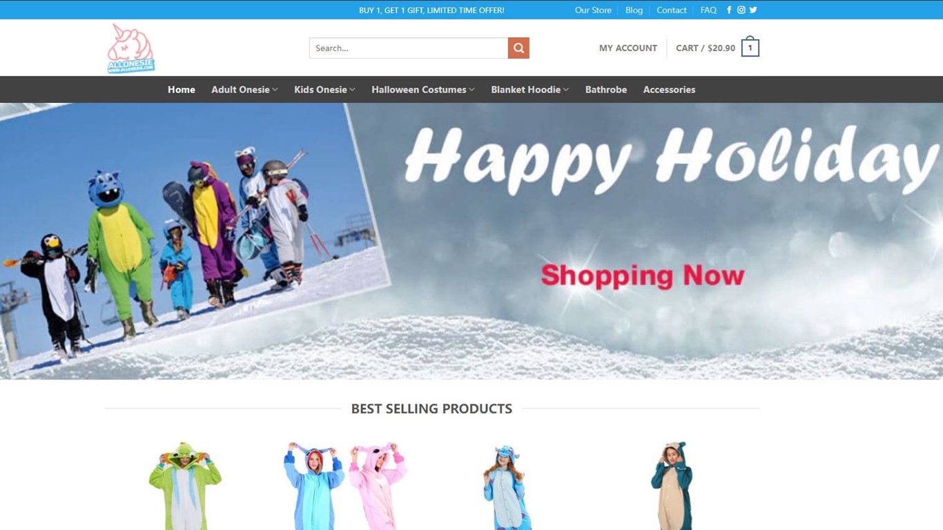 Allonesie - Kigurumi Onesie Shopping Online - Apps ta' Microsoft