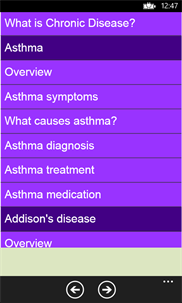 Chronic Disease- Symptoms Problems and Treatment screenshot 2