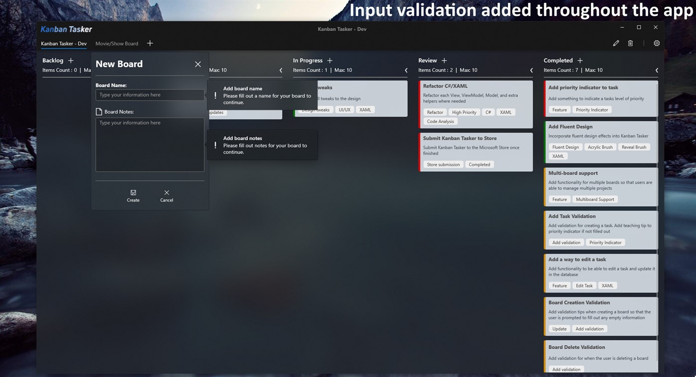 #8. Kanban Tasker (Windows) 게시자: Hunter Johnson