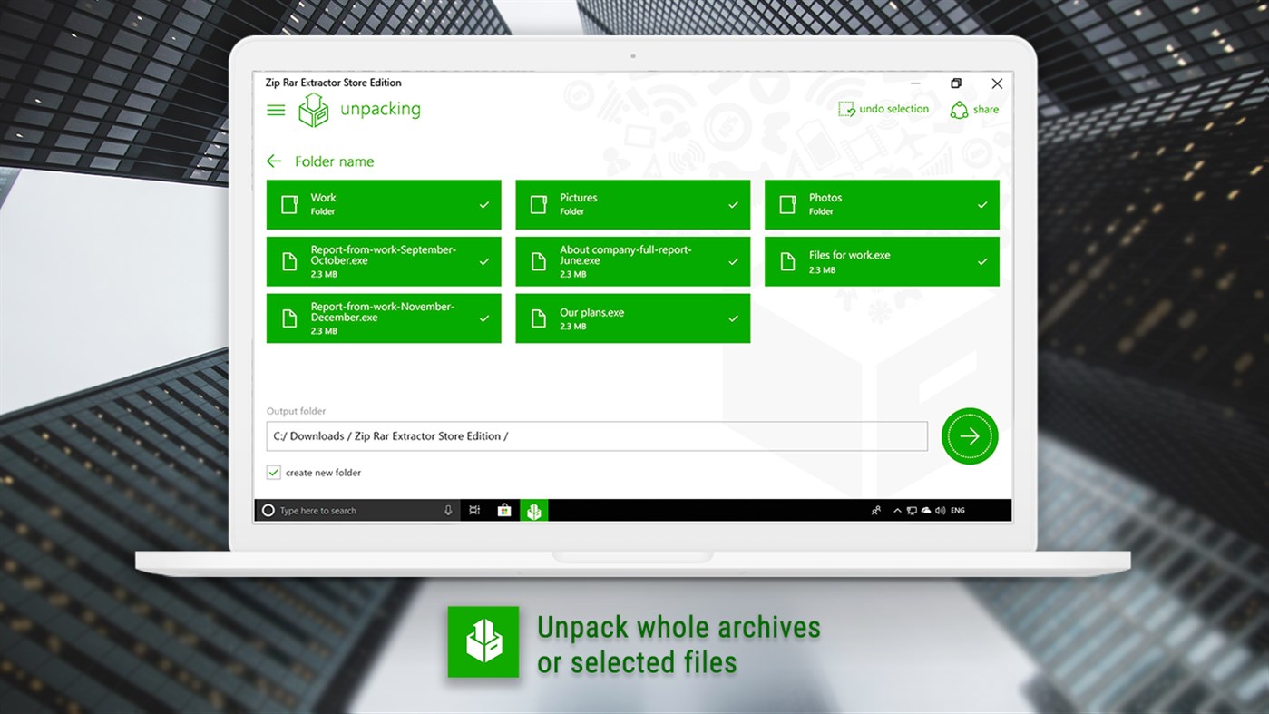 #2. Zip Rar Extractor Store Edition (Windows) Podle: Andrii Leshchinskiy