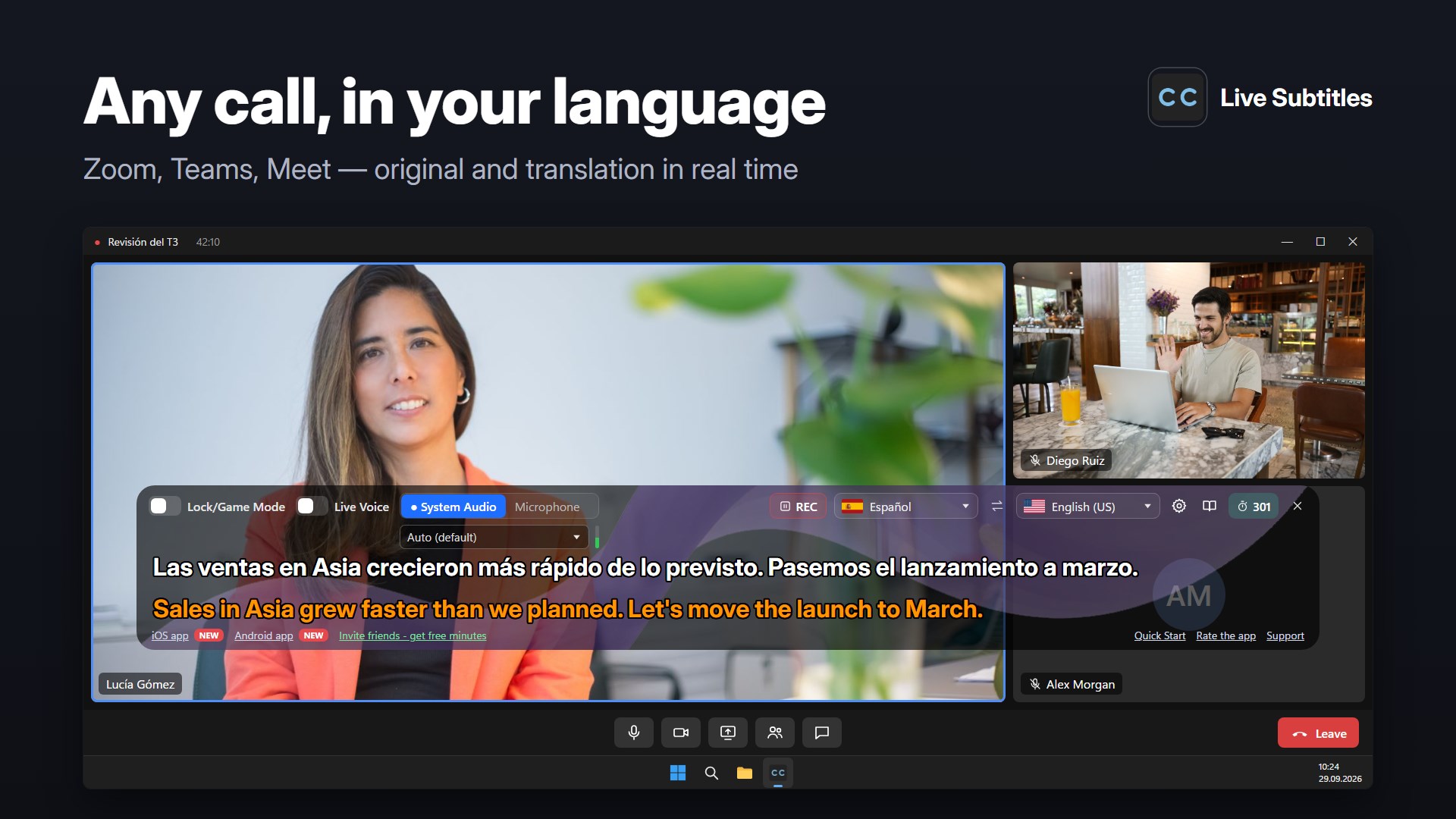 Live Subtitles - Real-Time Dual Subtitles, Live Caption, Speech to Text & AI Voice Translator screenshot