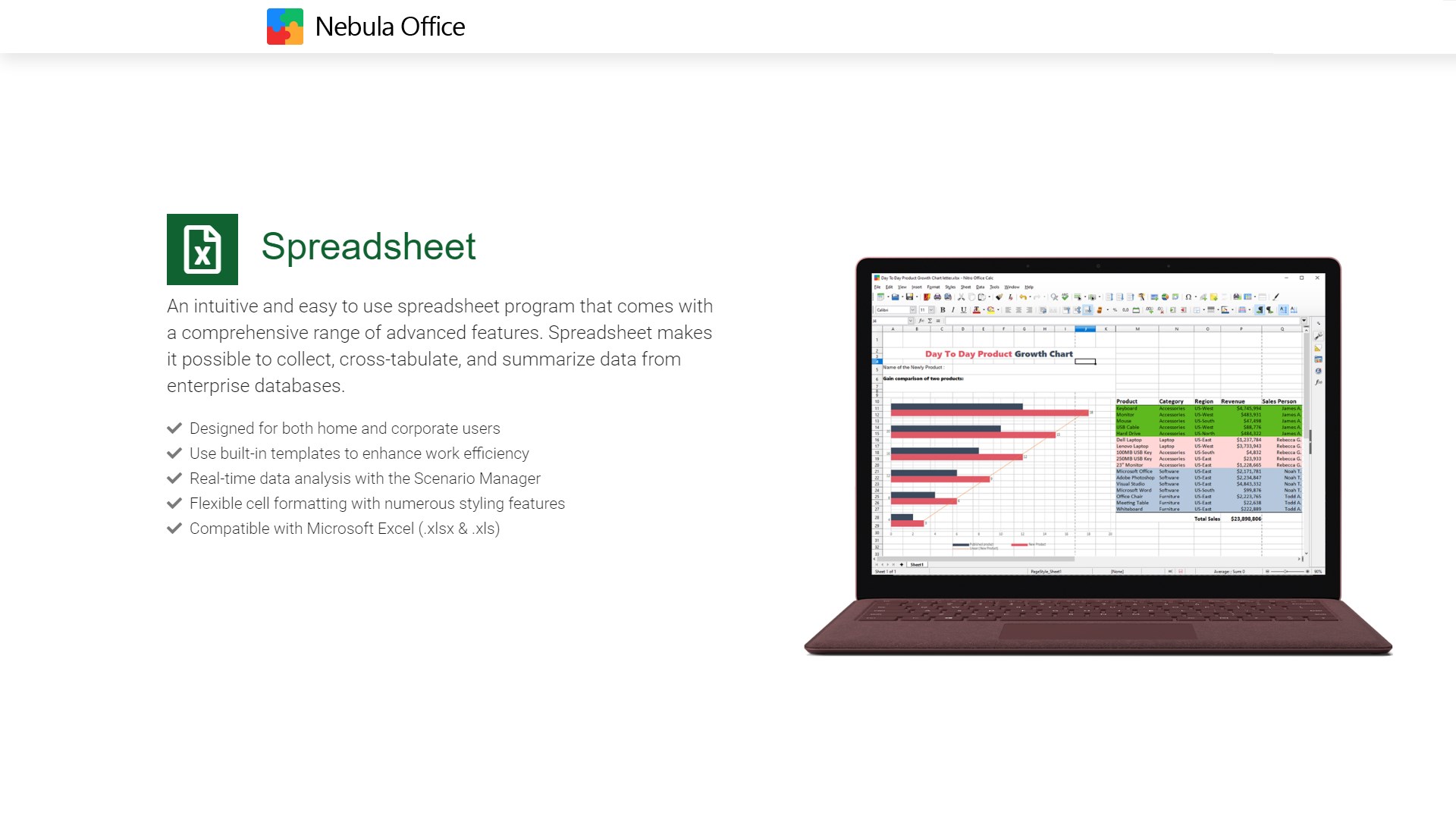 Nebula Office Suite Screenshot