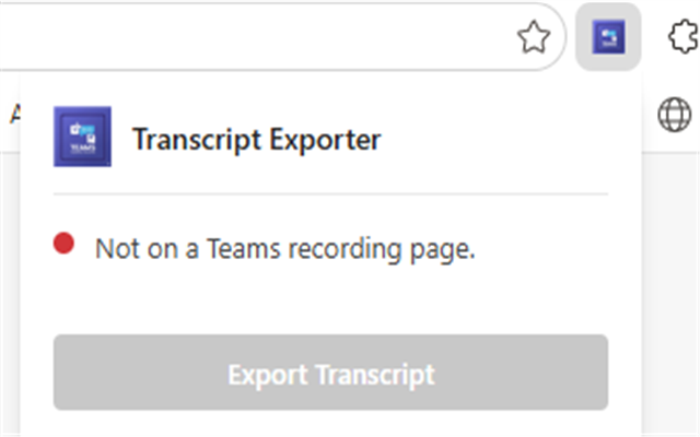 Teams Transcript Exporter