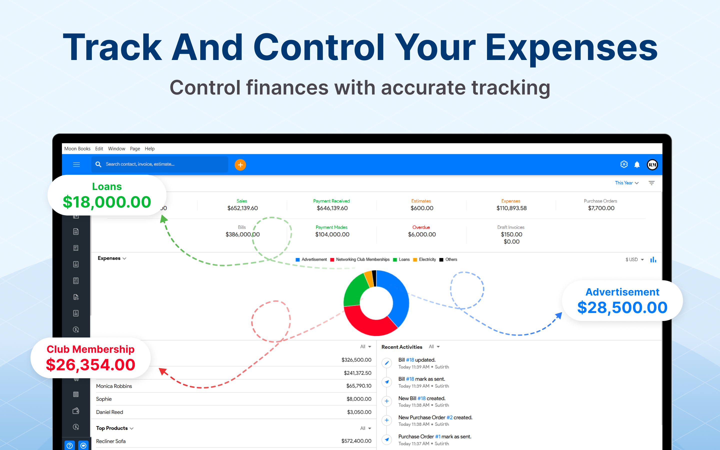 Accounting & Billing Software By Moon Books screenshot