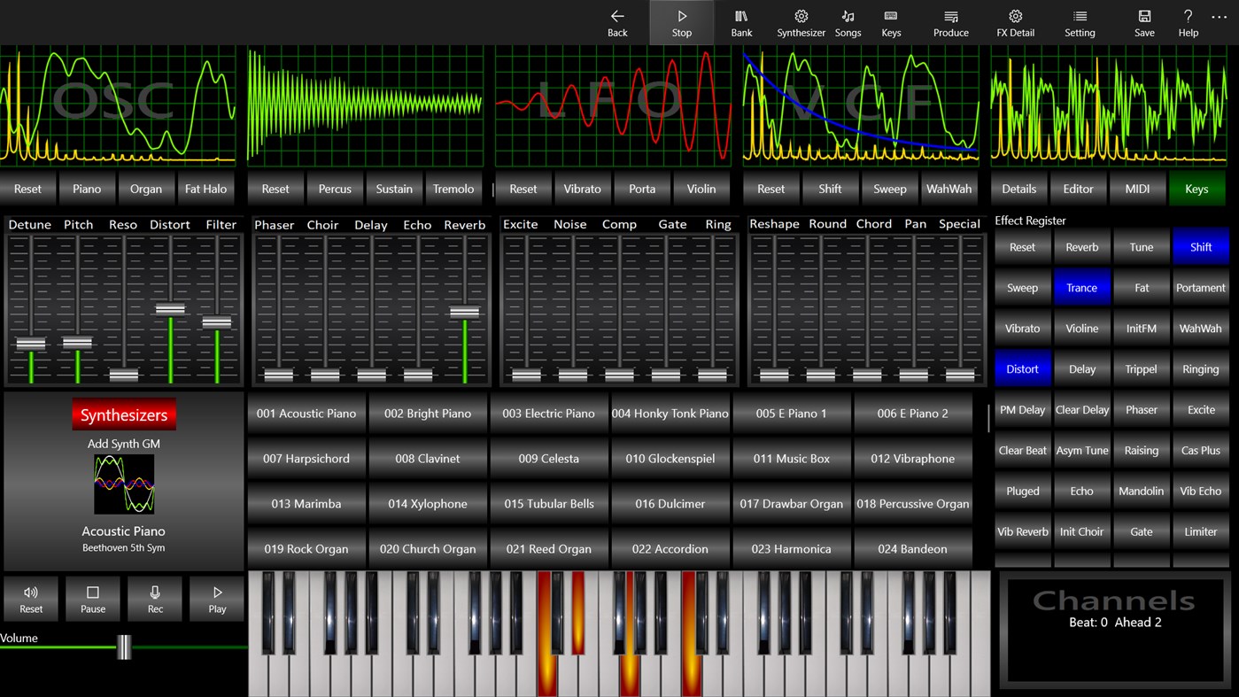 #6. Synthesizer Workstation (Windows) De: SoundDesigner