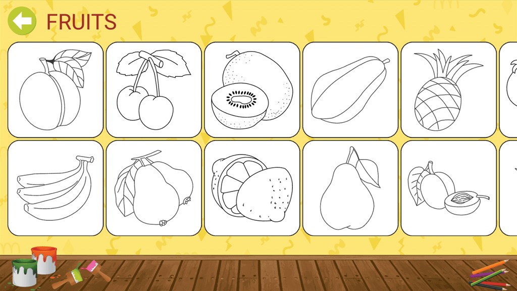 cute Vegetables and fruits coloring book for kids : Kids Coloring Book  Fruits and Vegetables, Easy and Fun Educational Coloring Pages for Kids Age