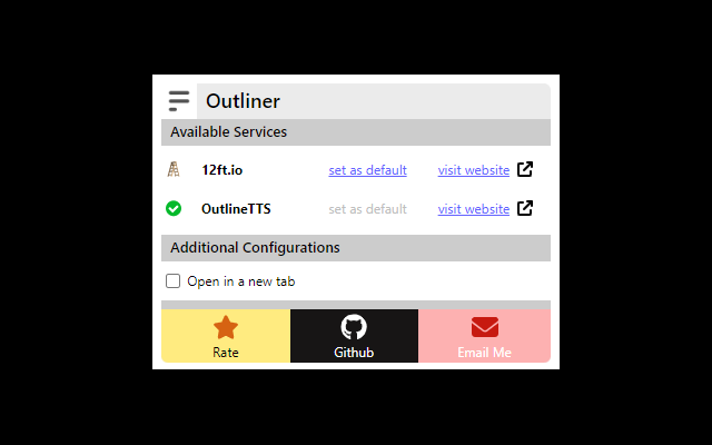 Outliner | Improving your reading experience