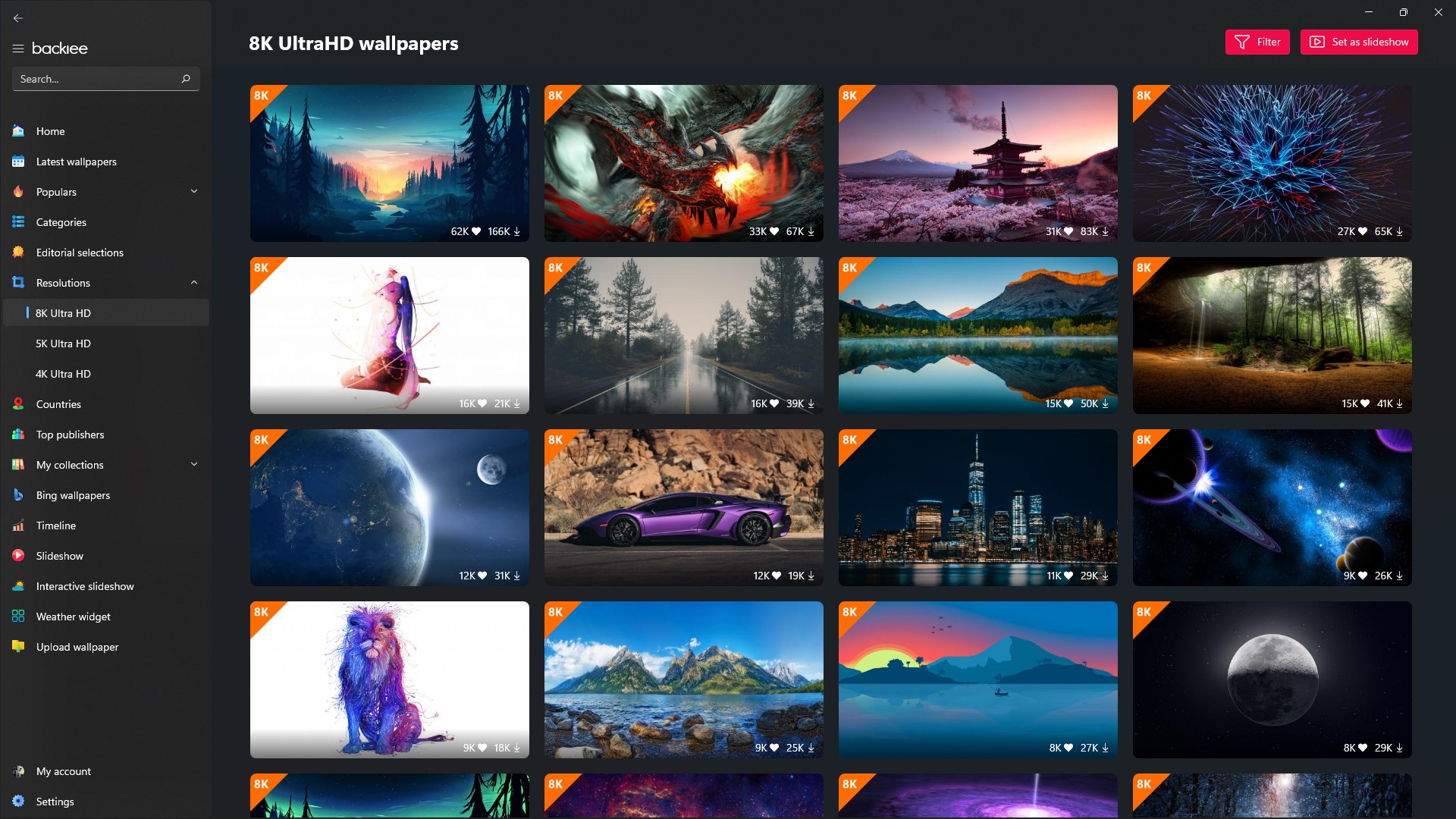 Backiee Wallpaper Studio 10 Microsoft Store Applications