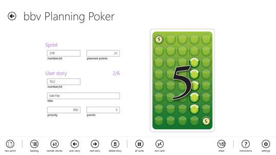bbv Planning Poker screenshot 2