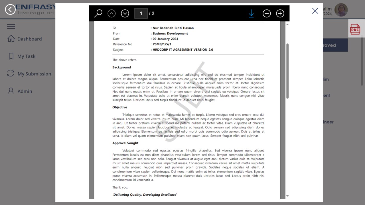 Snapshot 4 of Enfrasys eMemo