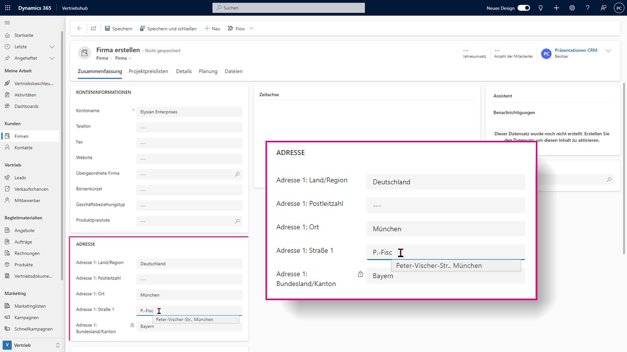 Snapshot 4 of Address Validation for D‘365 Marketing & Sales