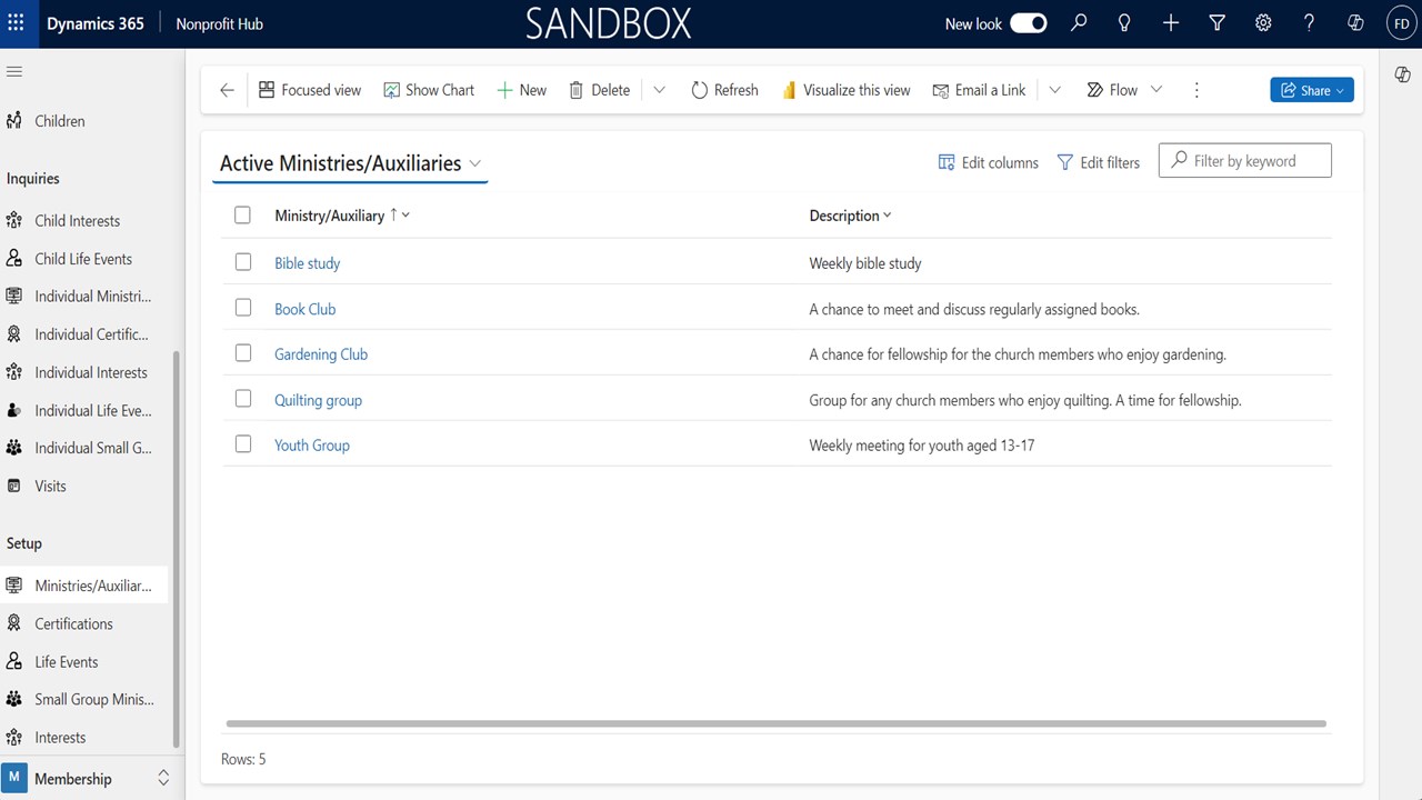 Snapshot 4 of iConnect 365 for Nonprofits and Churches