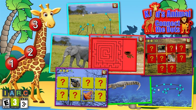 Kids Animal Connect the Dots Puzzles - PC - (Windows)