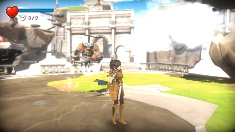 《Trials of Olympus》遊戲畫面 - 俯瞰廣大的試煉場地