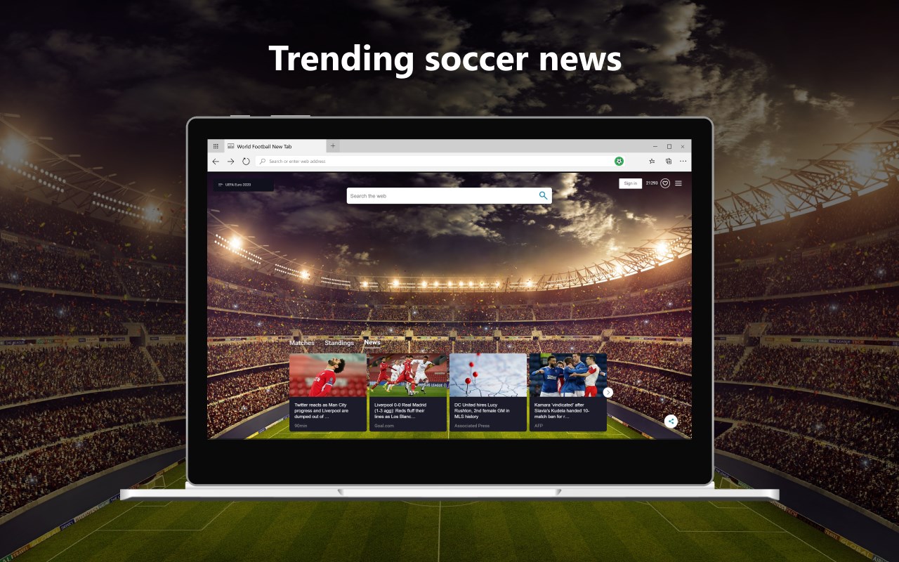 World Soccer New Tab