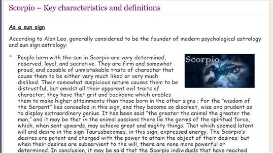 Scorpio Astrology and Horoscope screenshot 1