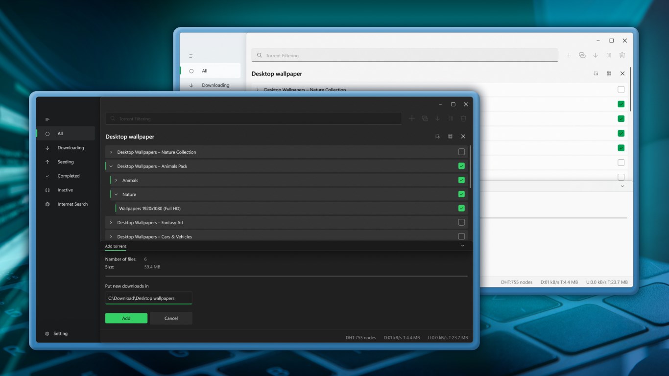 Torrent Manager screenshot