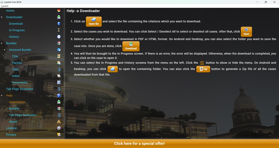 Caselist Free BETA - Microsoft Apps