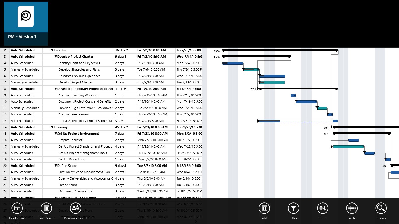 Seavus Project Viewer for Windows 10