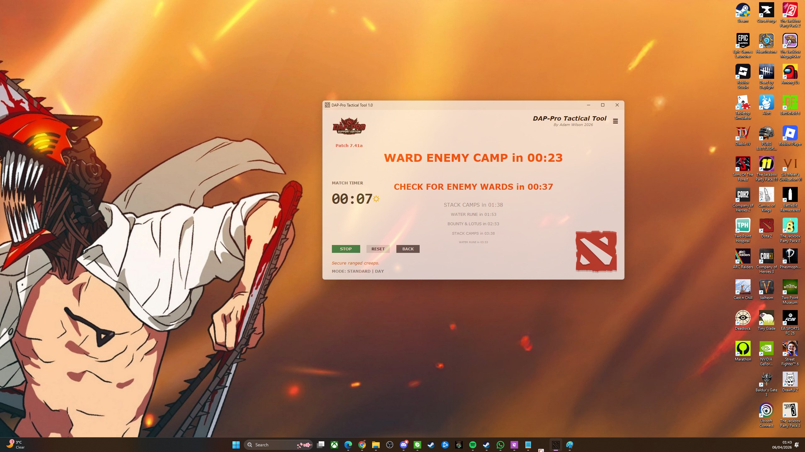DAP Pro Tool screenshot