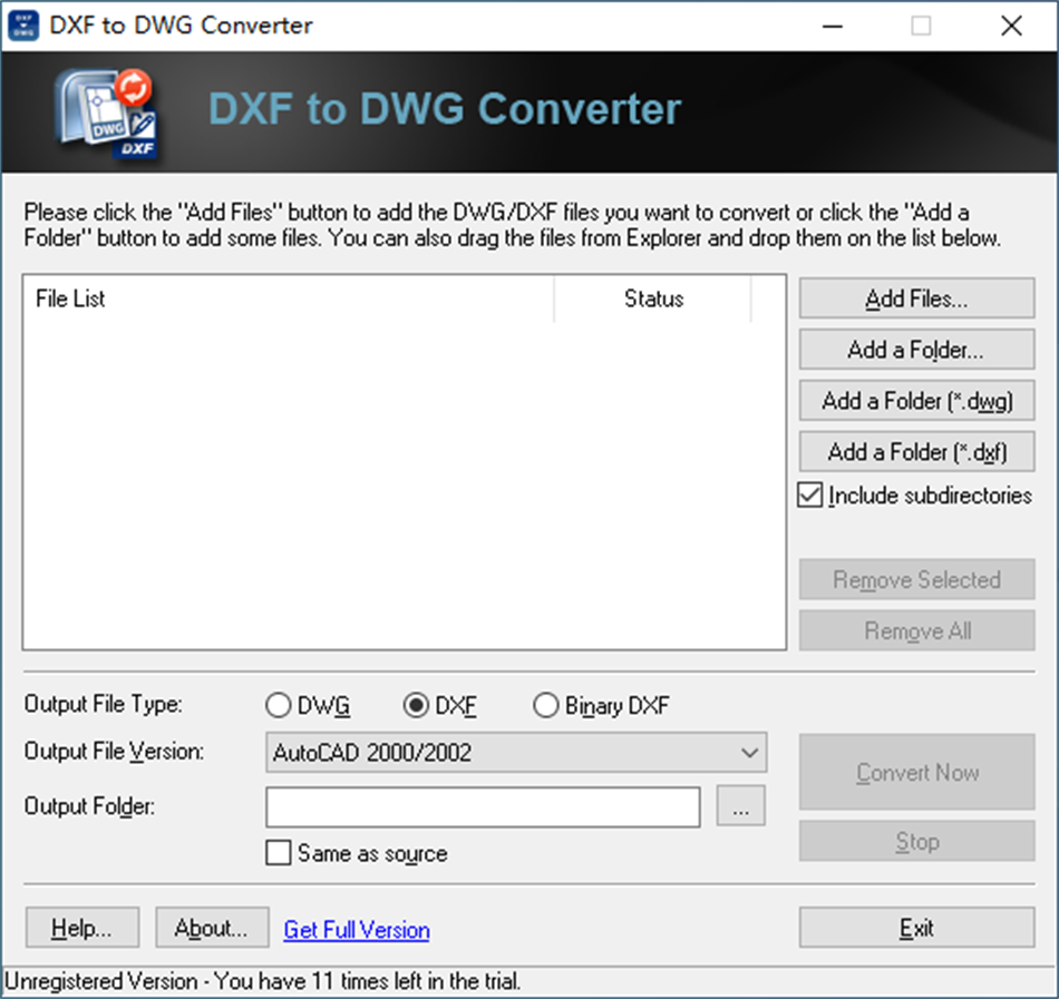 DXF to DWG Converter (Windows) Av: AnyDWG Software